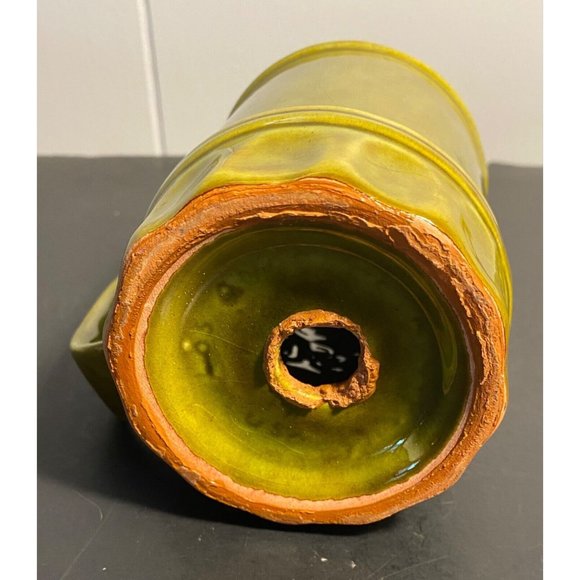 Vintage MCM Los Angeles Potteries Cheese Shaker Green Large Kitchen Mid Century - Picture 6 of 6